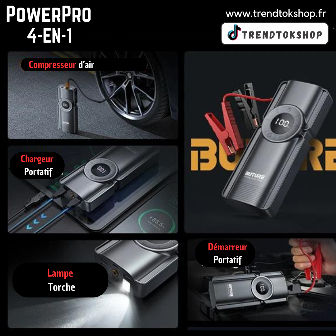 PowerPro 4-en-1 : L'outil Ultime pour Votre Voiture