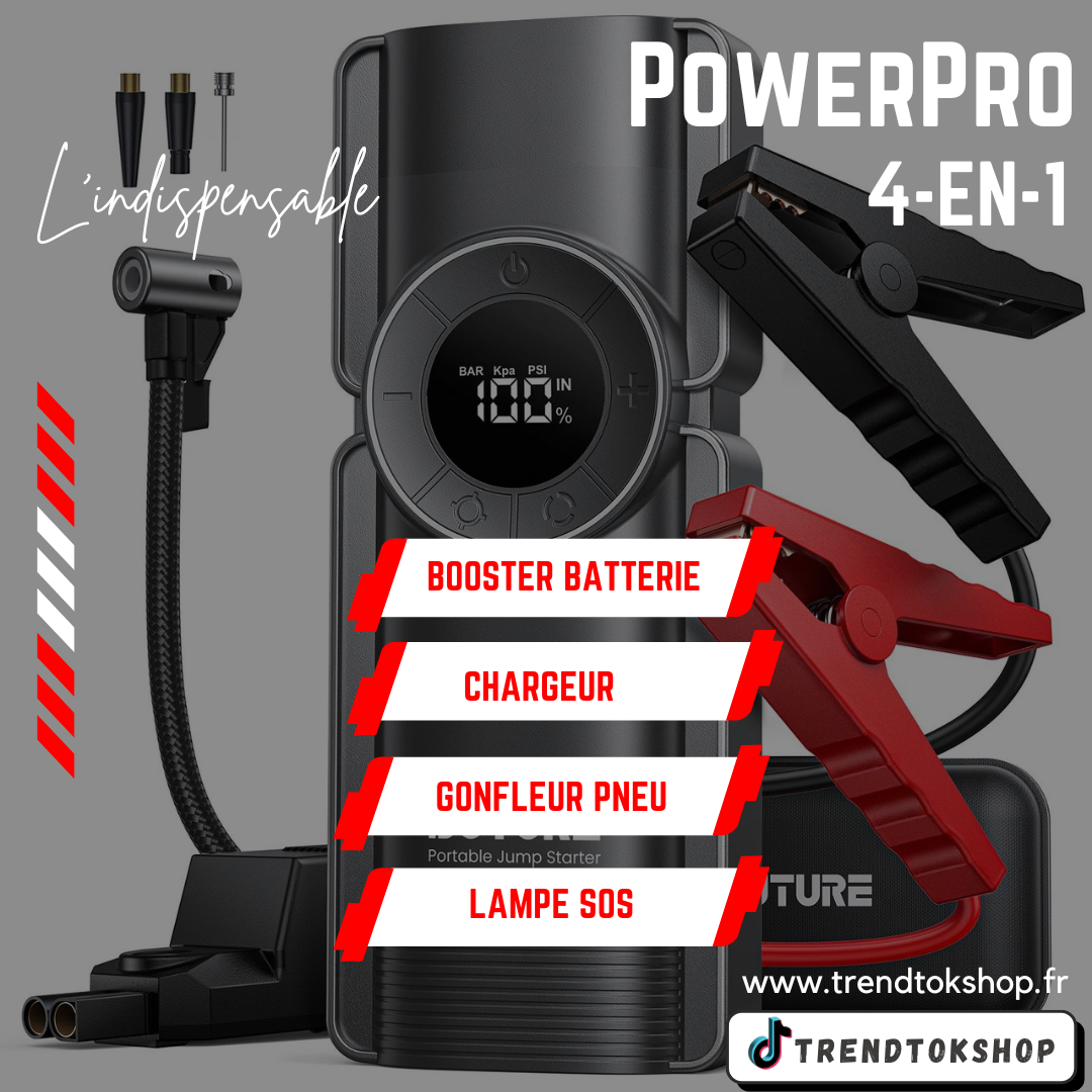 PowerPro 4-en-1 : L'outil Ultime pour Votre Voiture